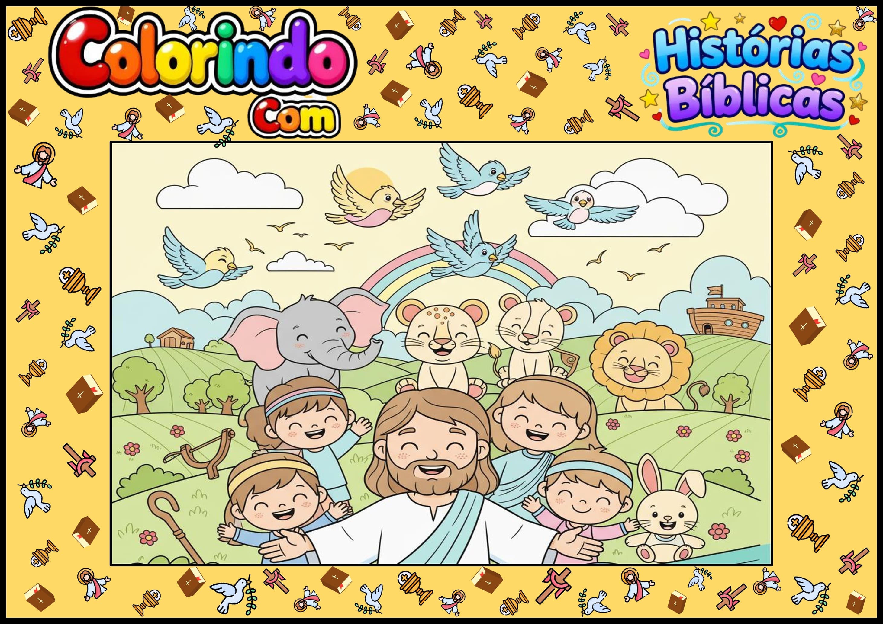 Colorindo com Histórias Bíblicas