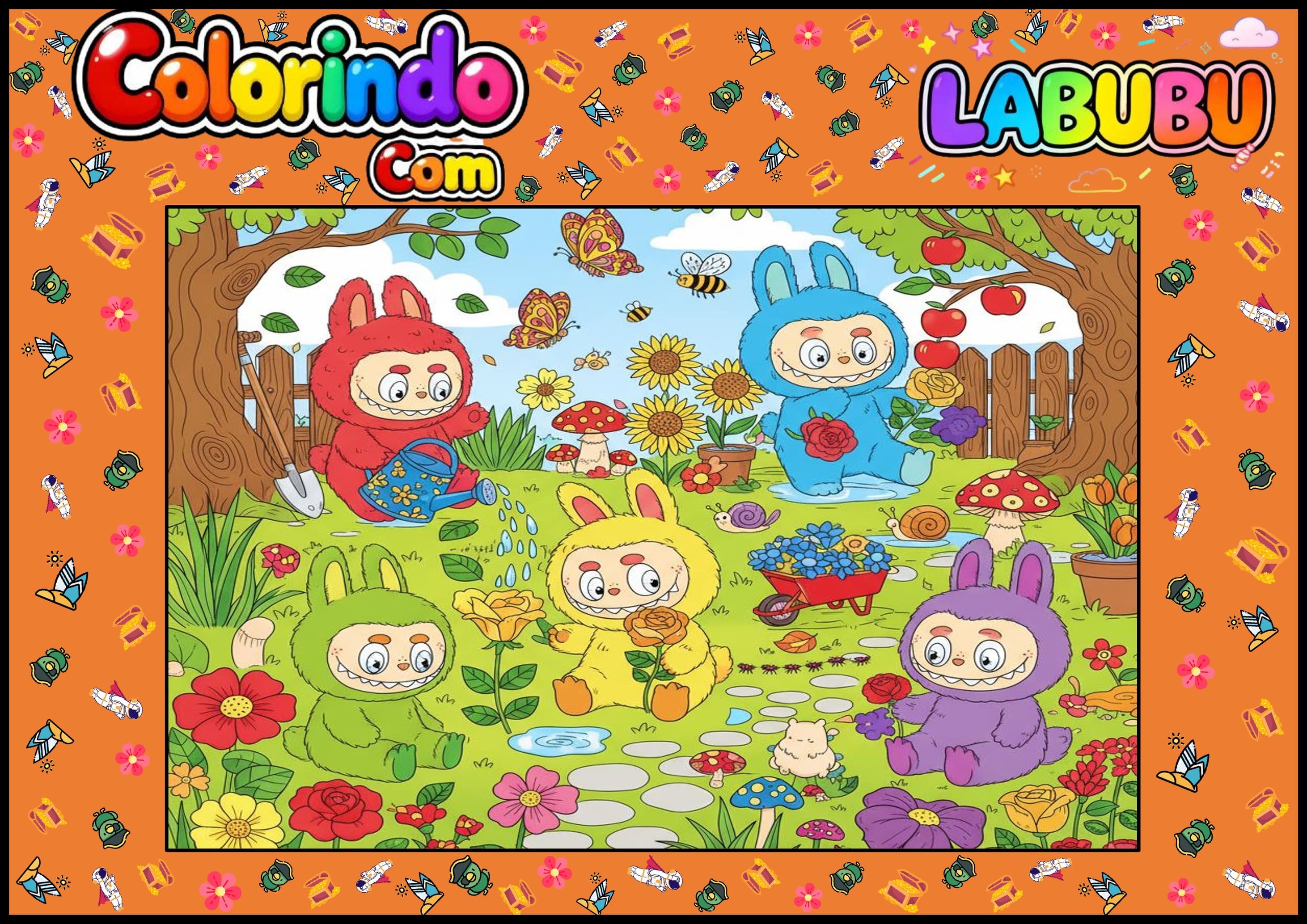 Colorindo com Labubu