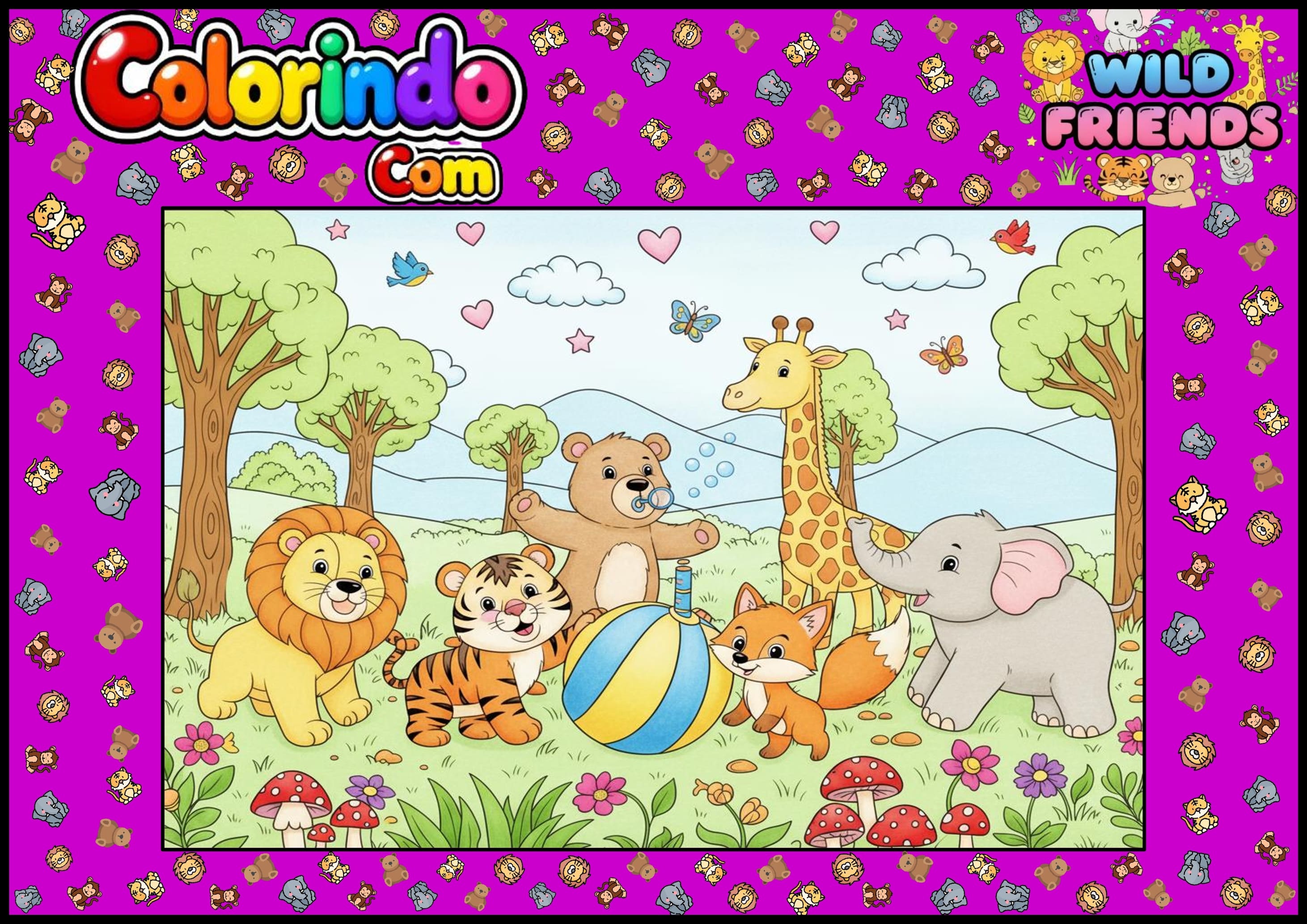 Colorindo com Wild Friends